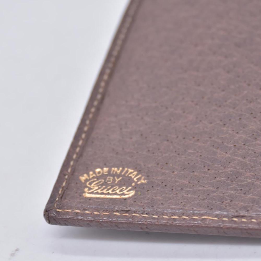 $680 GUCCI Vintage GG Plus Supreme French Purse Kisslock Wallet Beige Brown CONSIGNMENT 10021237