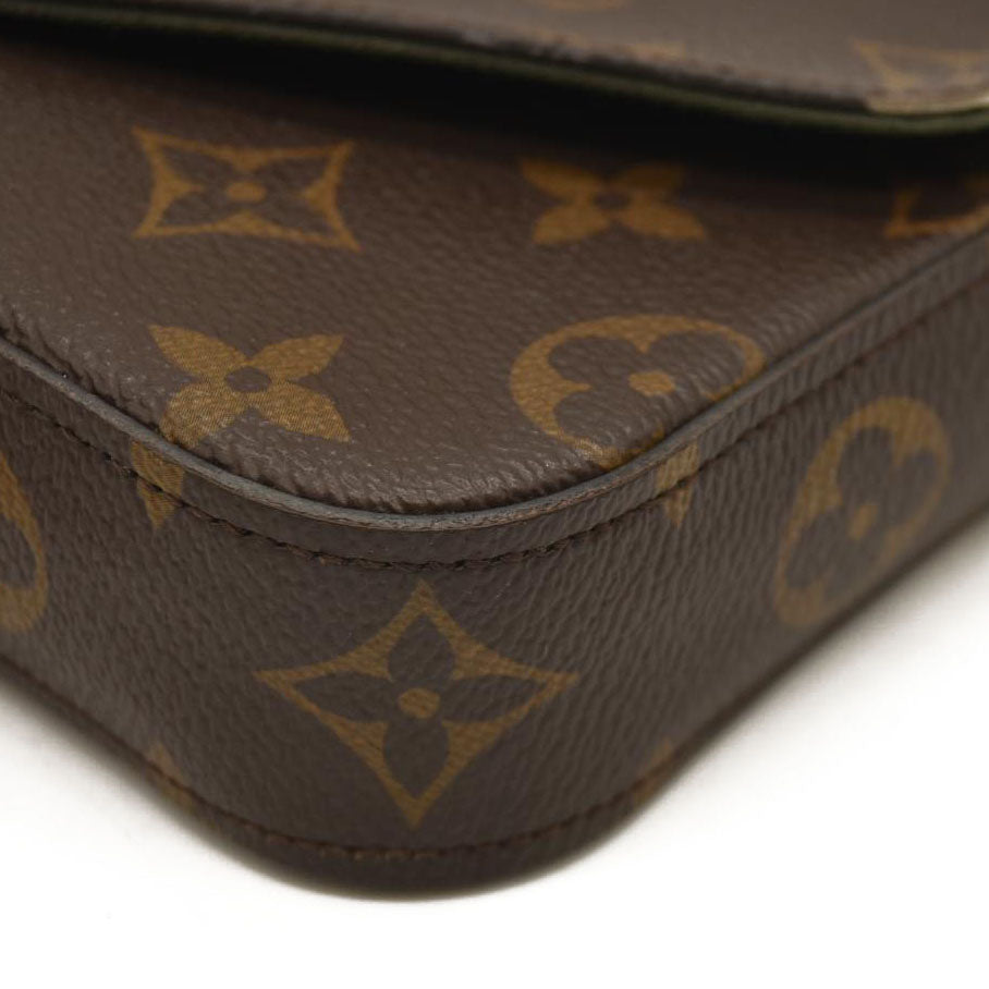 LOUIS VUITTON  Monogram Felicie Strap & Go Kaki