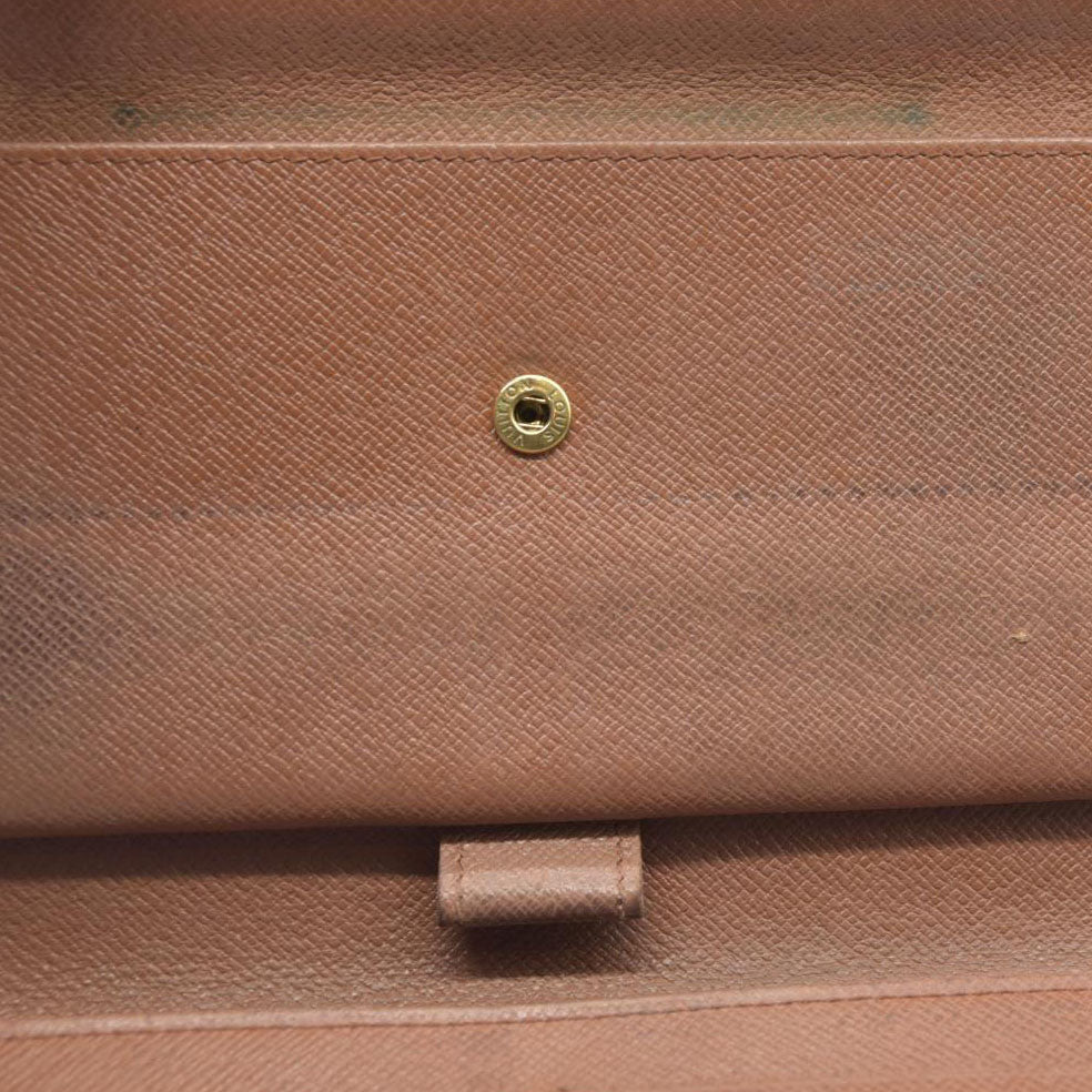 AUCTION $720 Louis Vuitton Monogram Porte Tresor International Trifold Long Wallet TH1917