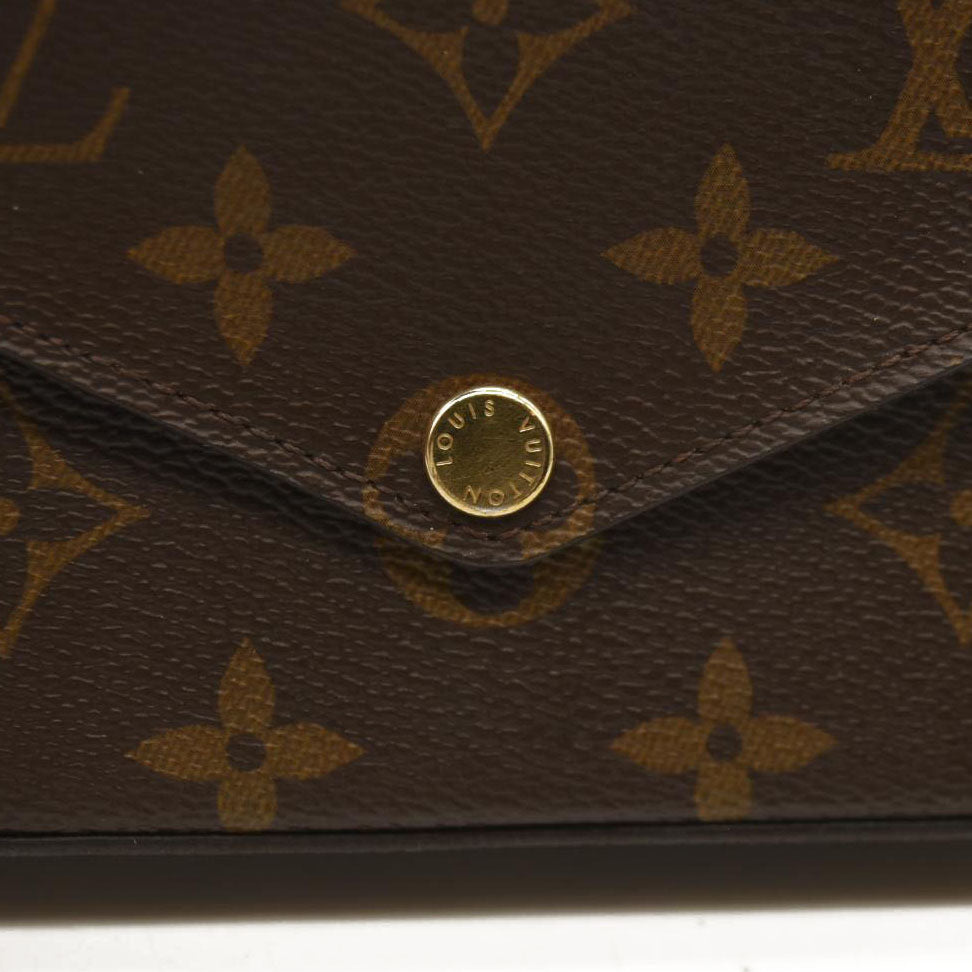 LOUIS VUITTON  Monogram Felicie Strap & Go Kaki