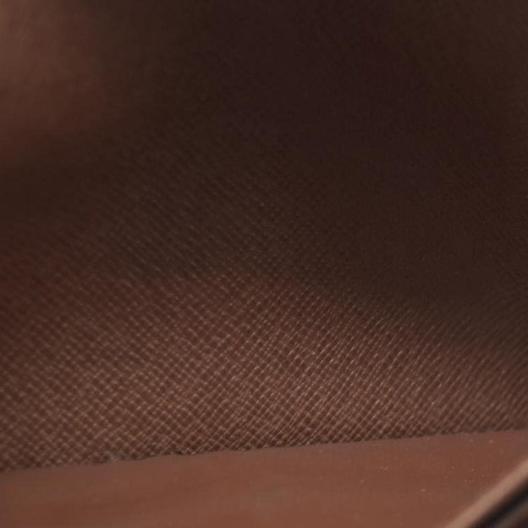 AUCTION $720 Louis Vuitton Monogram Portefeiulle Sarah Long Bifold Wallet Brown CA0049