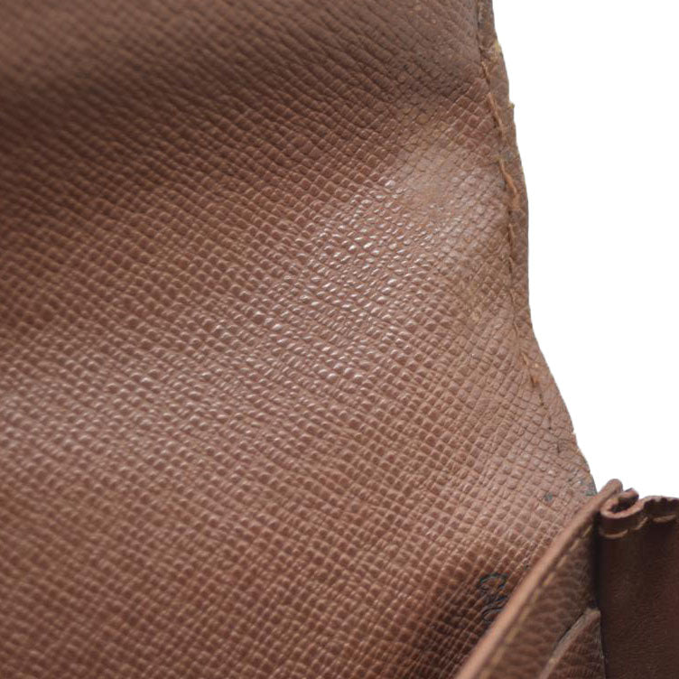 AUCTION $720 Louis Vuitton Monogram Portefeiulle Sarah Long Bifold Wallet Brown CA0049