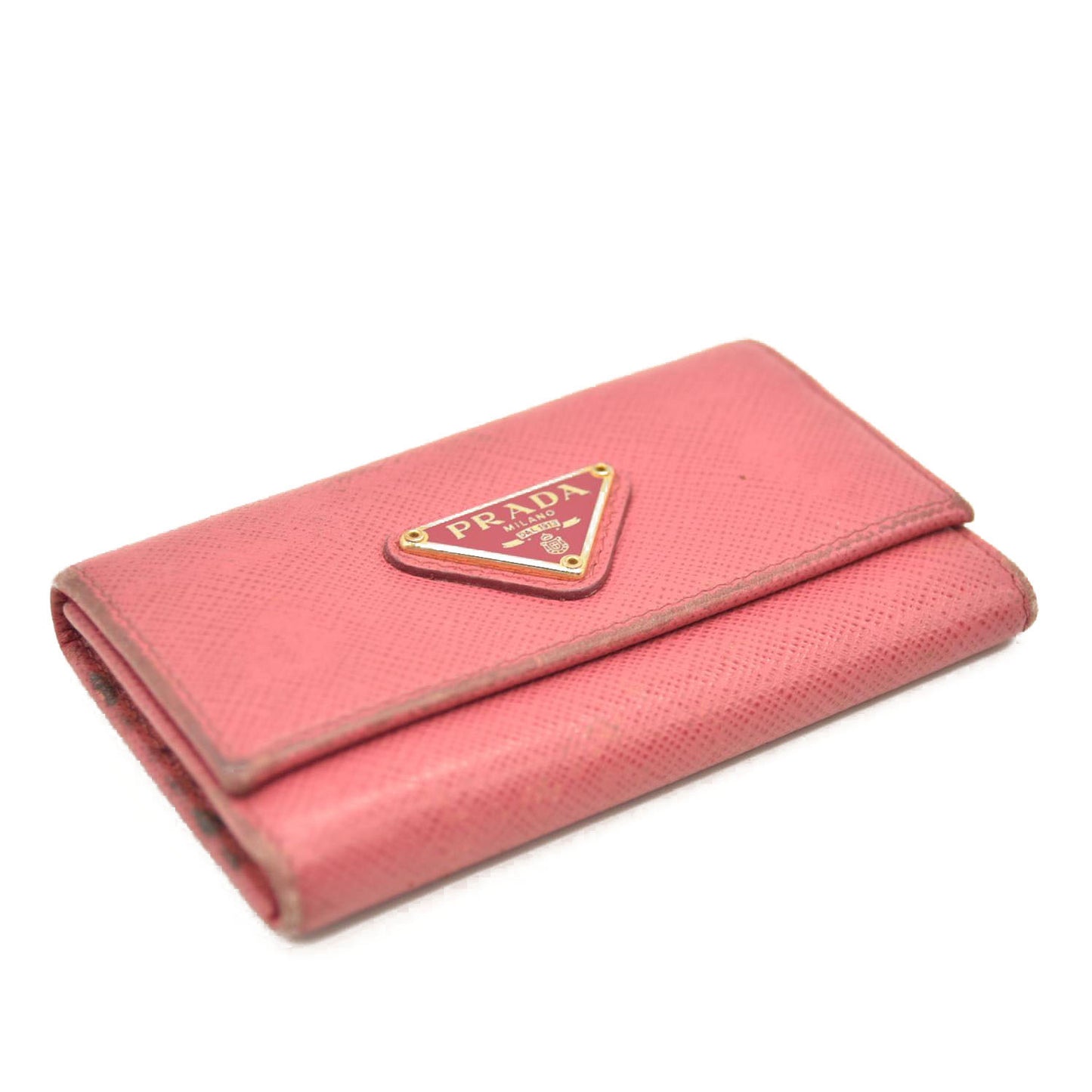 Prada  Saffiano 6 Key Holder Pink