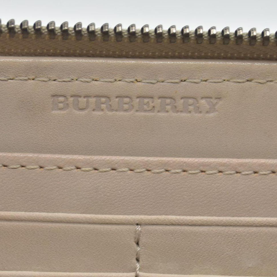$680 Burberry Smoked Check Super Nova Check Pattern Continental Wallet CONSIGNMENT