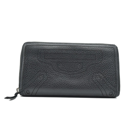 $650 Balenciaga Leather Continental Wallet CONSIGNMENT