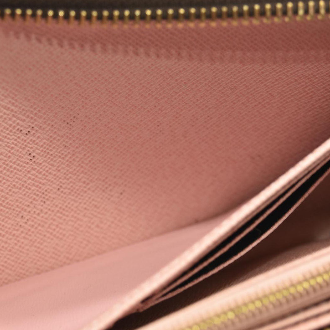 LOUIS VUITTON Monogram Zippy Wallet Rose Ballerine CA3196