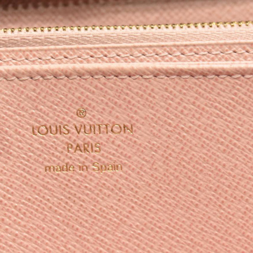 LOUIS VUITTON Monogram Zippy Wallet Rose Ballerine CA3196