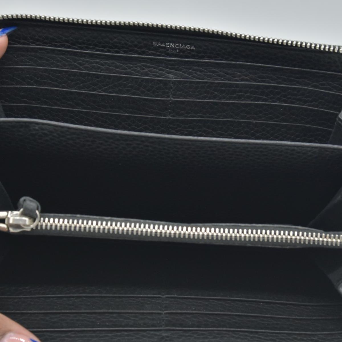 $650 Balenciaga Leather Continental Wallet CONSIGNMENT