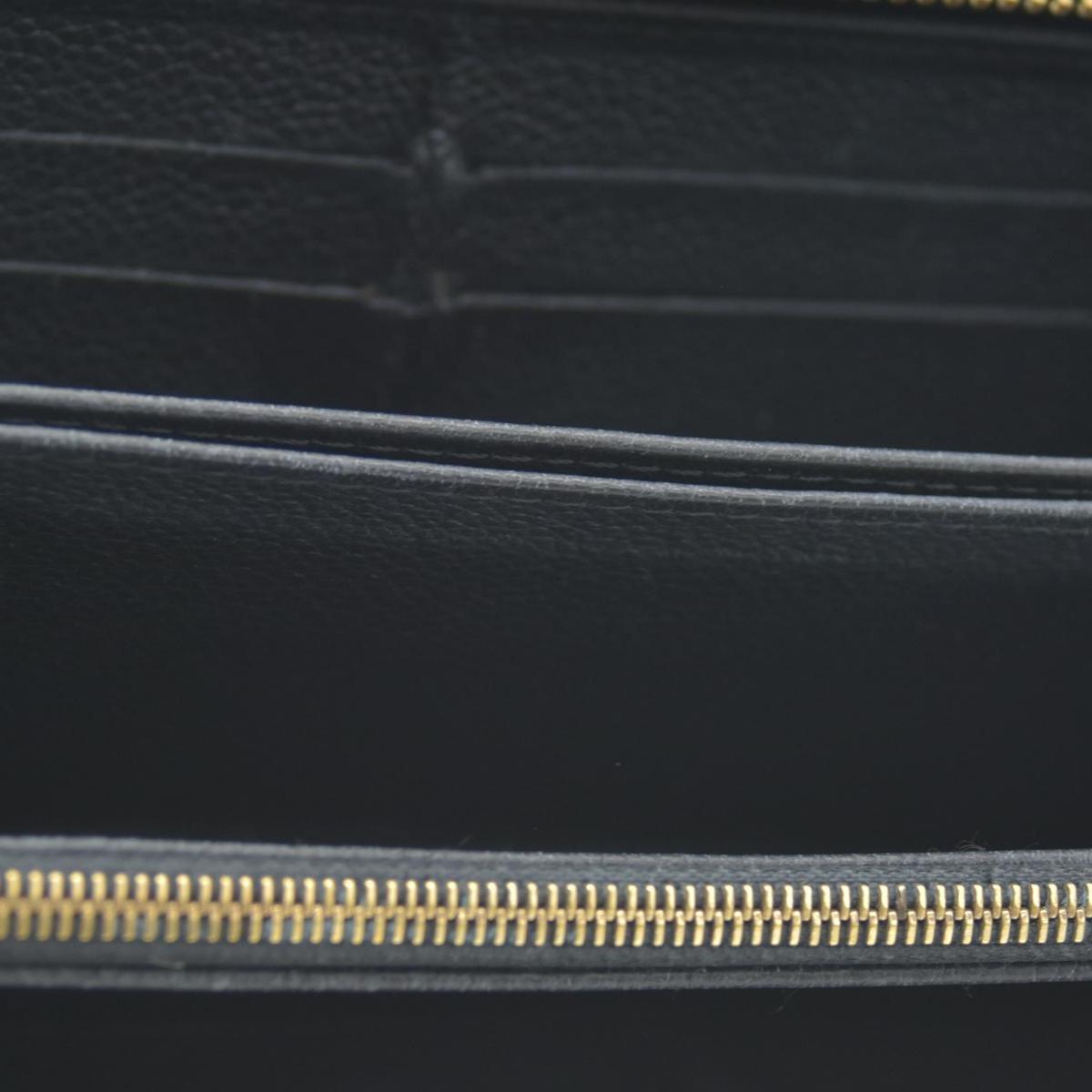 $1070 Prada Black Saffiano Leather Travel Zip Around Wallet CONSIGNMENT