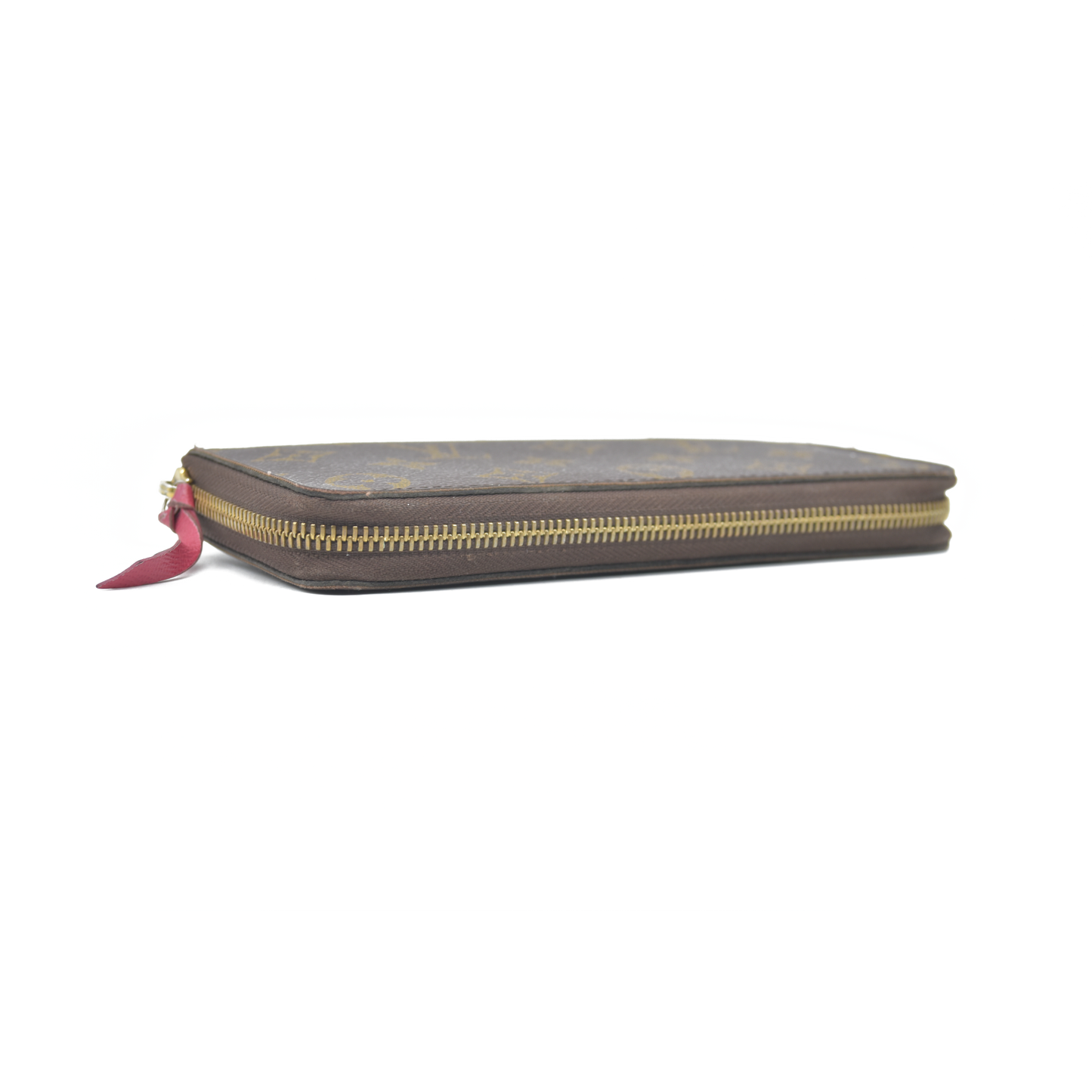 $605 Louis Vuitton  Monogram Clemence Wallet Fuchsia SD1108 2018