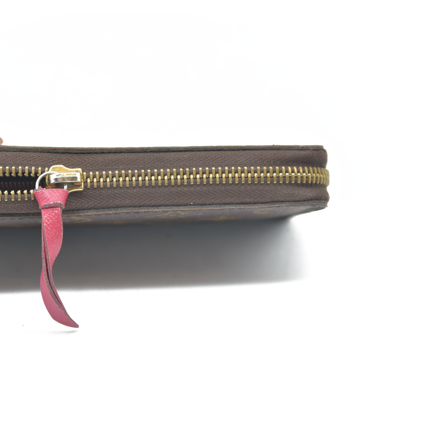 $605 Louis Vuitton  Monogram Clemence Wallet Fuchsia SD1108 2018