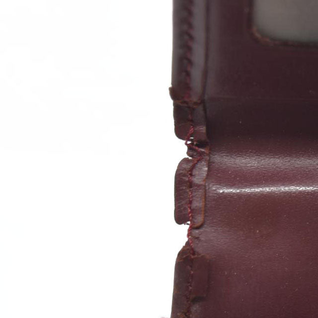 AUCTION $430 Cartier Cartier Burgundy Leather Must de Cartier ID Card Holder