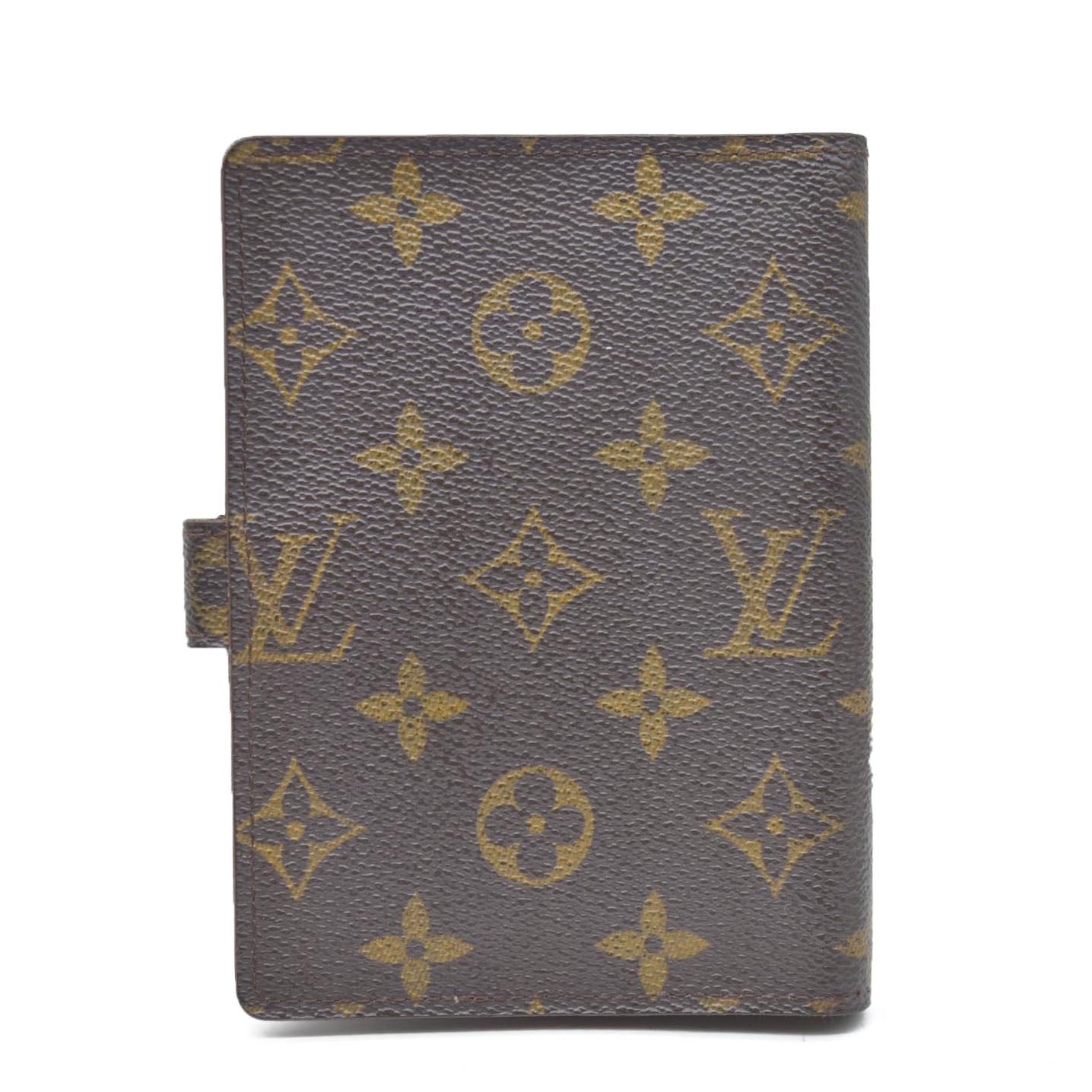 AUCTION $495 Louis Vuitton Monogram Agenda PM Notebook Cover Brown CA0977