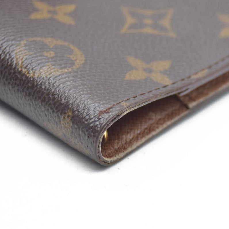 AUCTION $495 Louis Vuitton Monogram Agenda PM Notebook Cover Brown CA0977