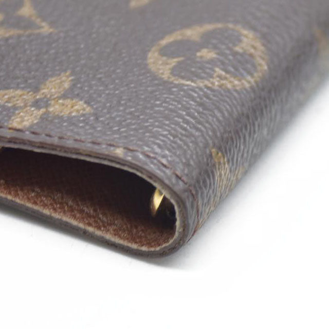 AUCTION $495 Louis Vuitton Monogram Agenda PM Notebook Cover Brown CA0977