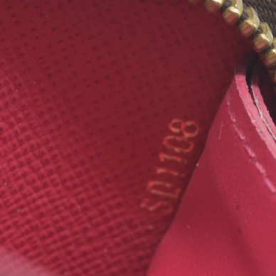 $605 Louis Vuitton  Monogram Clemence Wallet Fuchsia SD1108 2018