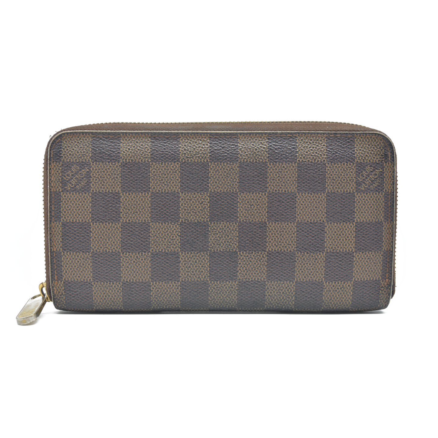 $915 2007 Louis Vuitton  Damier Ebene Zippy Wallet VI4057