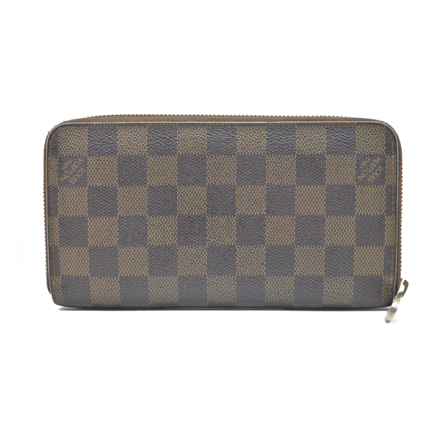 $915 2007 Louis Vuitton  Damier Ebene Zippy Wallet VI4057