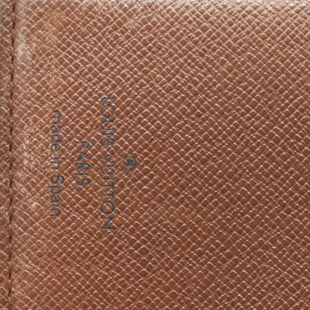 AUCTION $495 Louis Vuitton Monogram Agenda PM Notebook Cover Brown CA0977