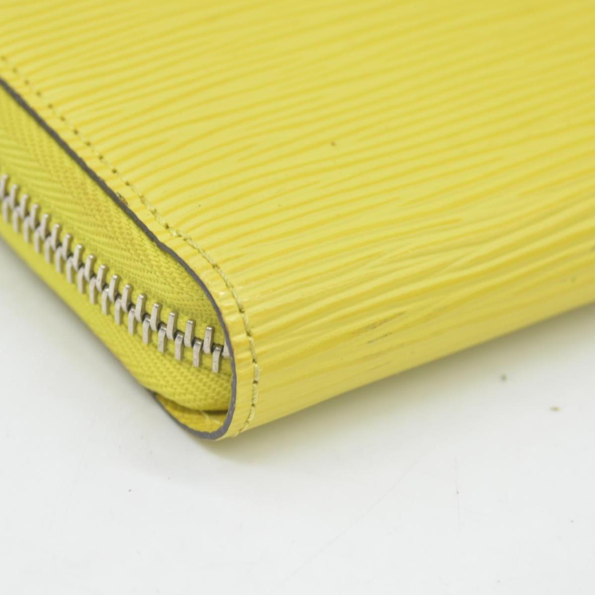 $1040 2013 Louis Vuitton Epi Leather Zippy Wallet Yellow CONSIGNMENT MI4143