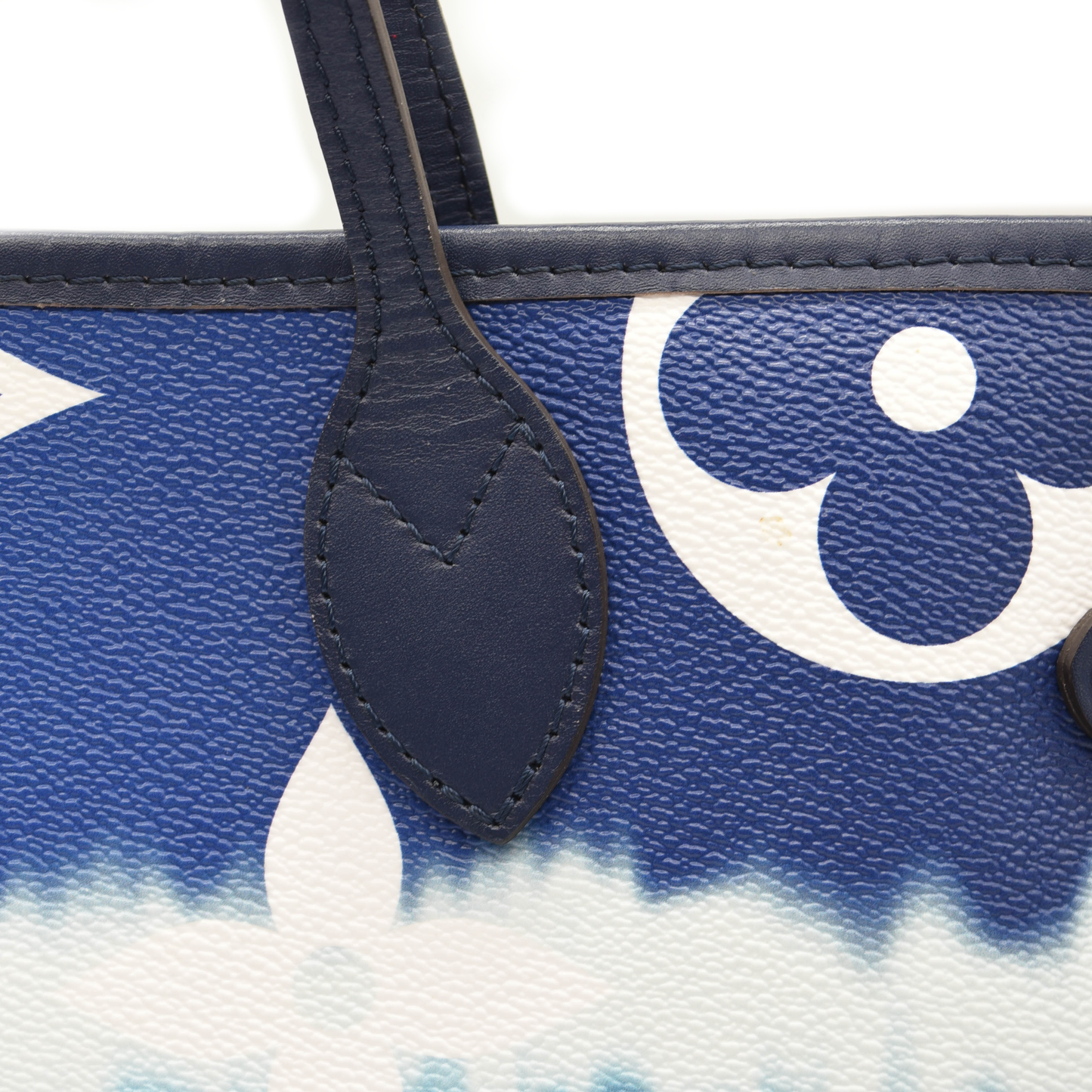 USED Louis Vuitton Monogram Escale Neverfull MM Blue