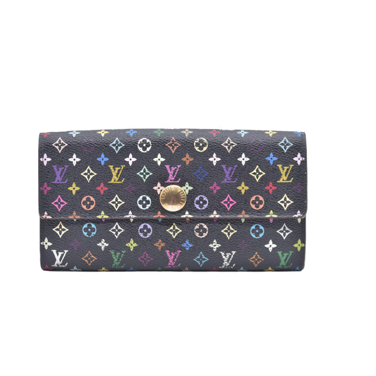 $850 2011 Louis Vuitton Monogram Multicolor Portefeiulle Sarah Long Bifold Wallet CA3171 CONSIGNMENT