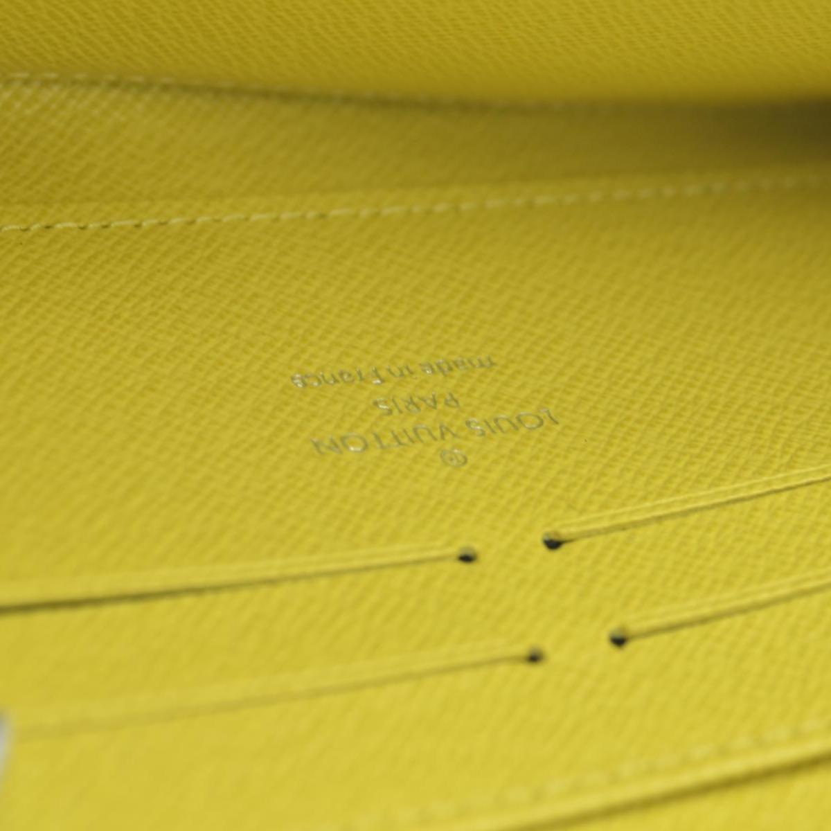 $1040 2013 Louis Vuitton Epi Leather Zippy Wallet Yellow CONSIGNMENT MI4143