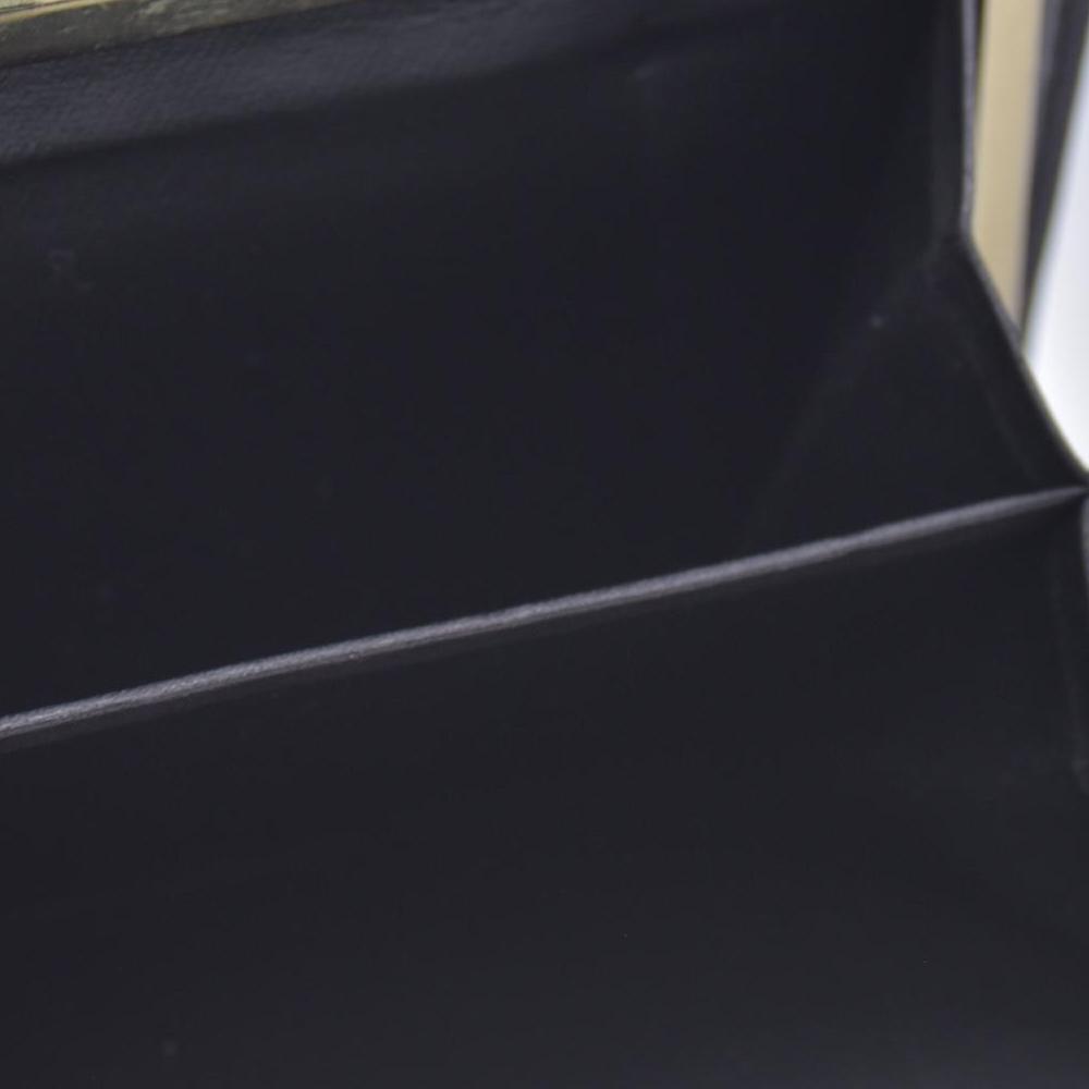 $650 GIVENCHY Smooth Leather 4G Kisslock French Purse Wallet Dark Navy CONSIGNMENT 10021205