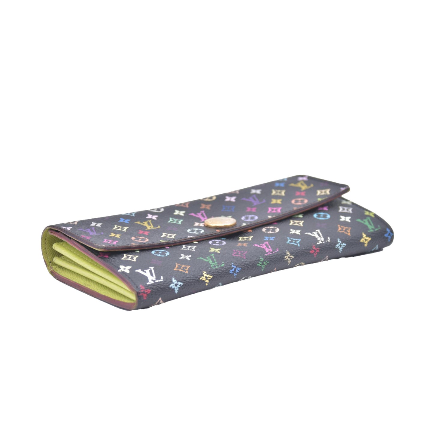 $850 2011 Louis Vuitton Monogram Multicolor Portefeiulle Sarah Long Bifold Wallet CA3171 CONSIGNMENT