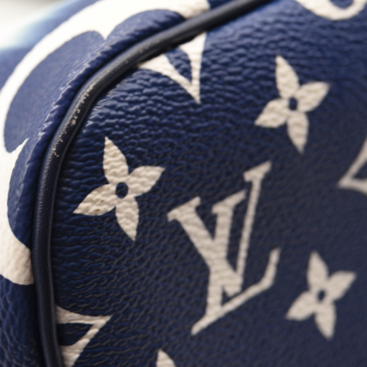 USED Louis Vuitton Monogram Escale Neverfull MM Blue