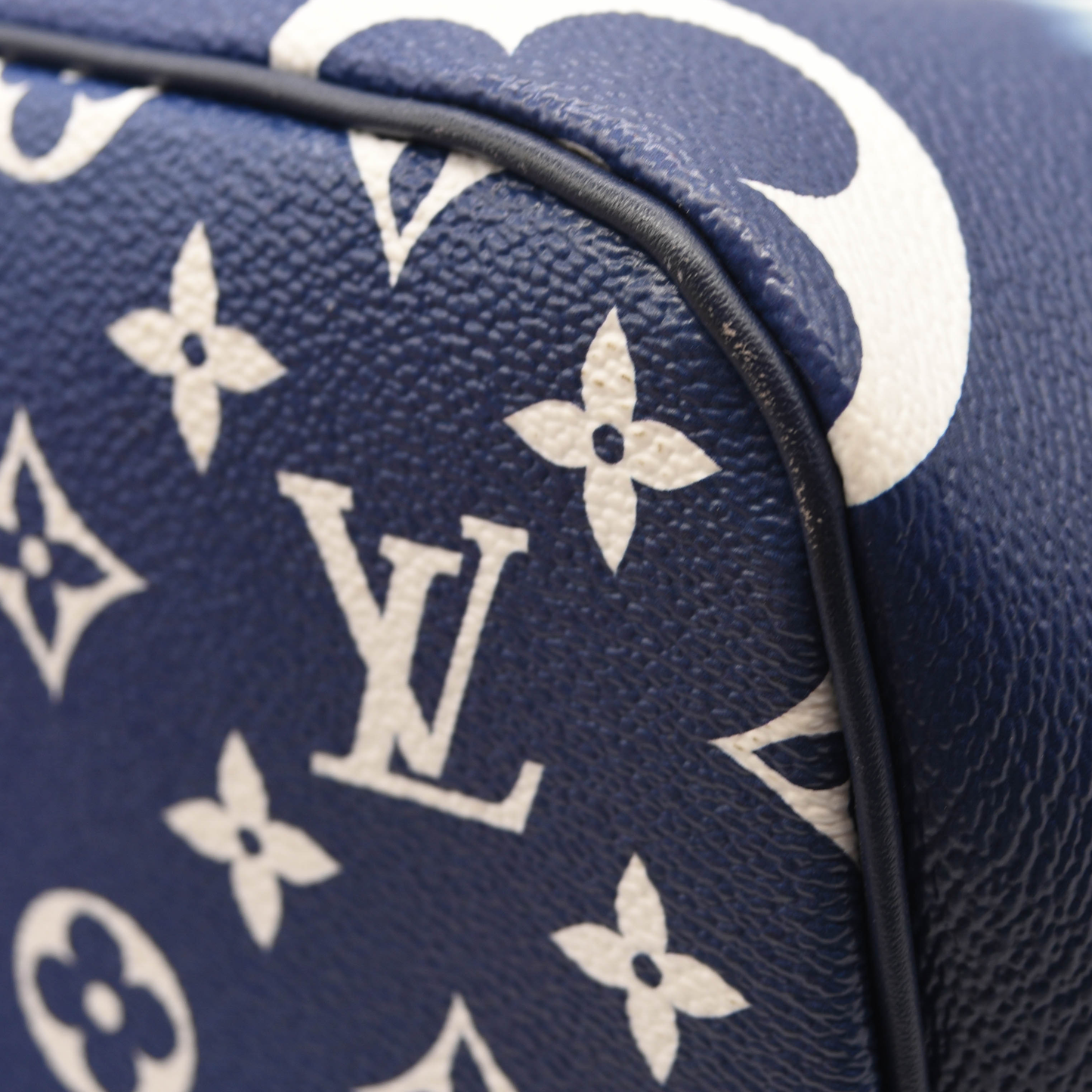 USED Louis Vuitton Monogram Escale Neverfull MM Blue