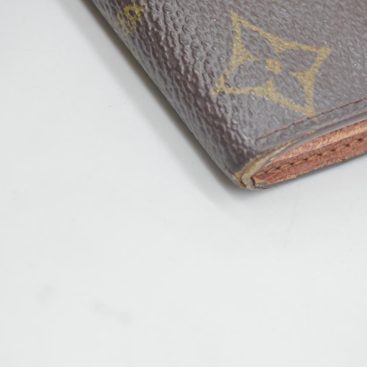 $775 Louis Vuitton Monogram Portefeiulle Sarah Long Bifold Wallet Brown CONSIGNMENT