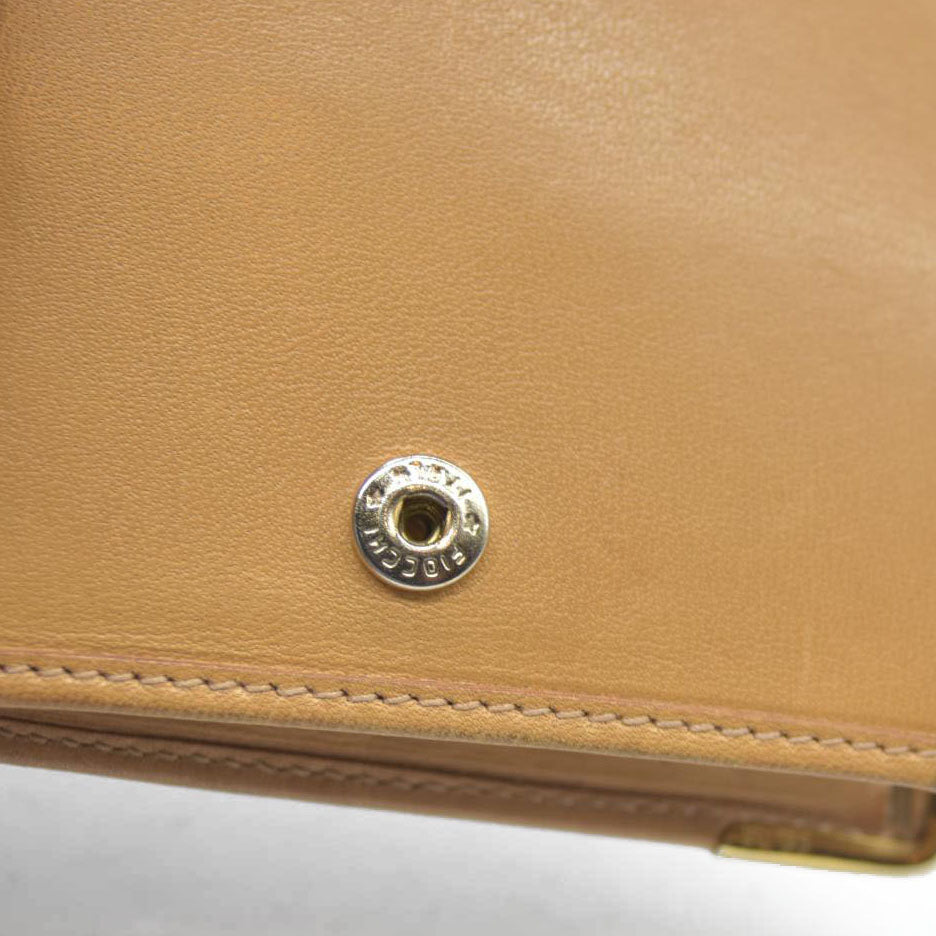 AUCTION $520 CELINE Macadam PVC Bifold Wallet Brown