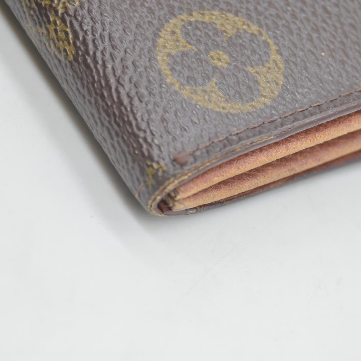 $775 Louis Vuitton Monogram Portefeiulle Sarah Long Bifold Wallet Brown CONSIGNMENT