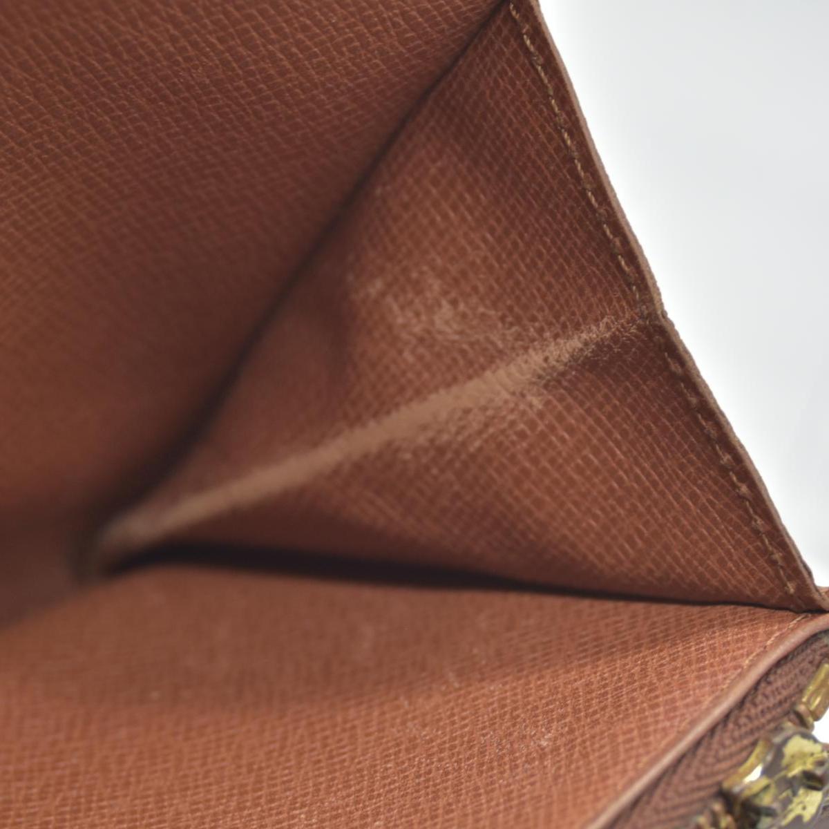 $775 Louis Vuitton Monogram Portefeiulle Sarah Long Bifold Wallet Brown CONSIGNMENT
