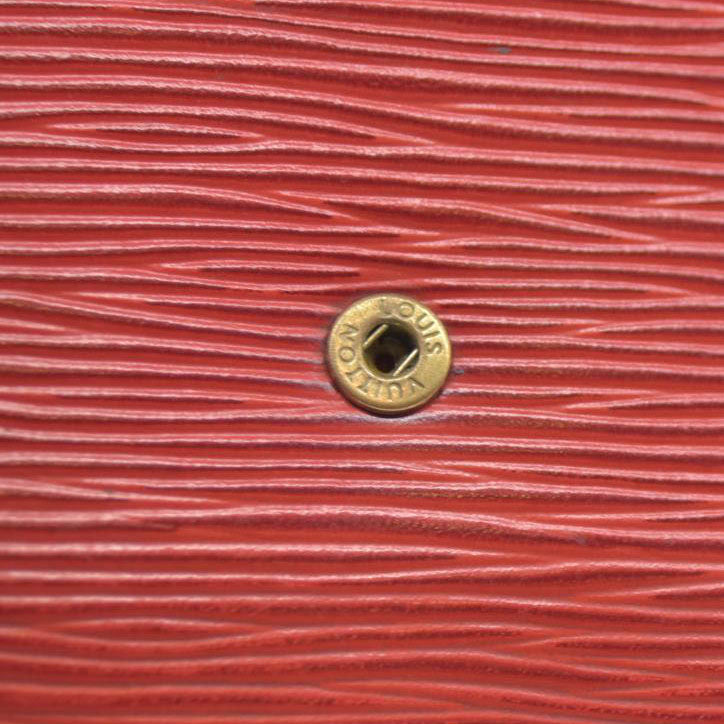 AUCTION $650 Louis Vuitton  Epi Elise Wallet Castillan Red