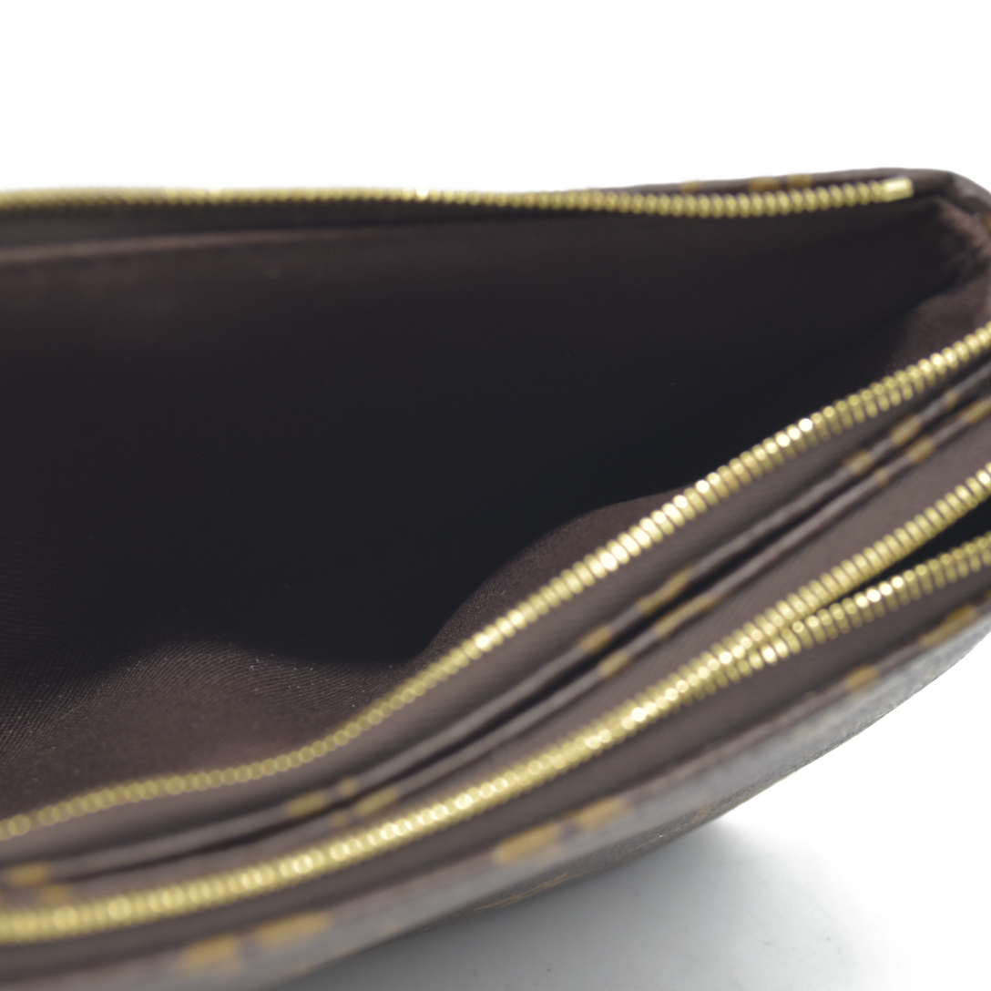 $1890 Louis Vuitton Monogram Liv Pochette RFID