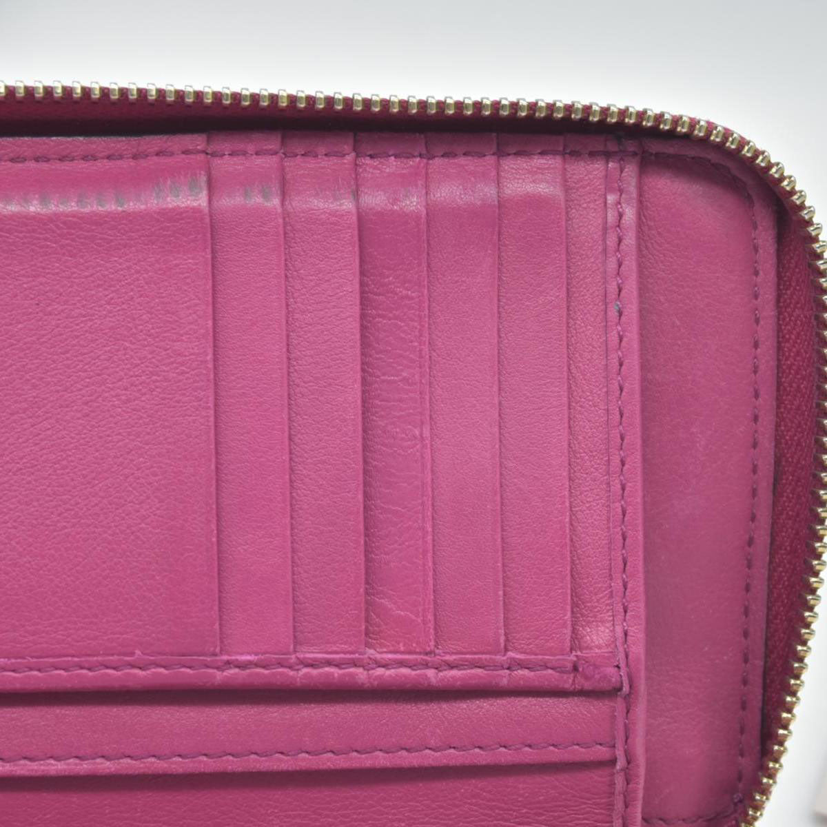 Gucci Patent Soho Zip Around Wallet Bright Bougainvillea CONSIGNMENT