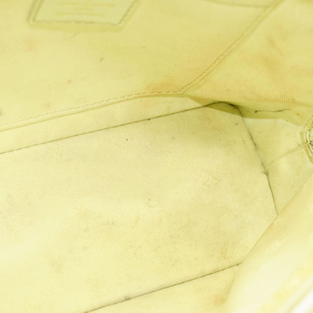 LOUIS VUITTON Calfskin Bubblegram Alma BB Light Green