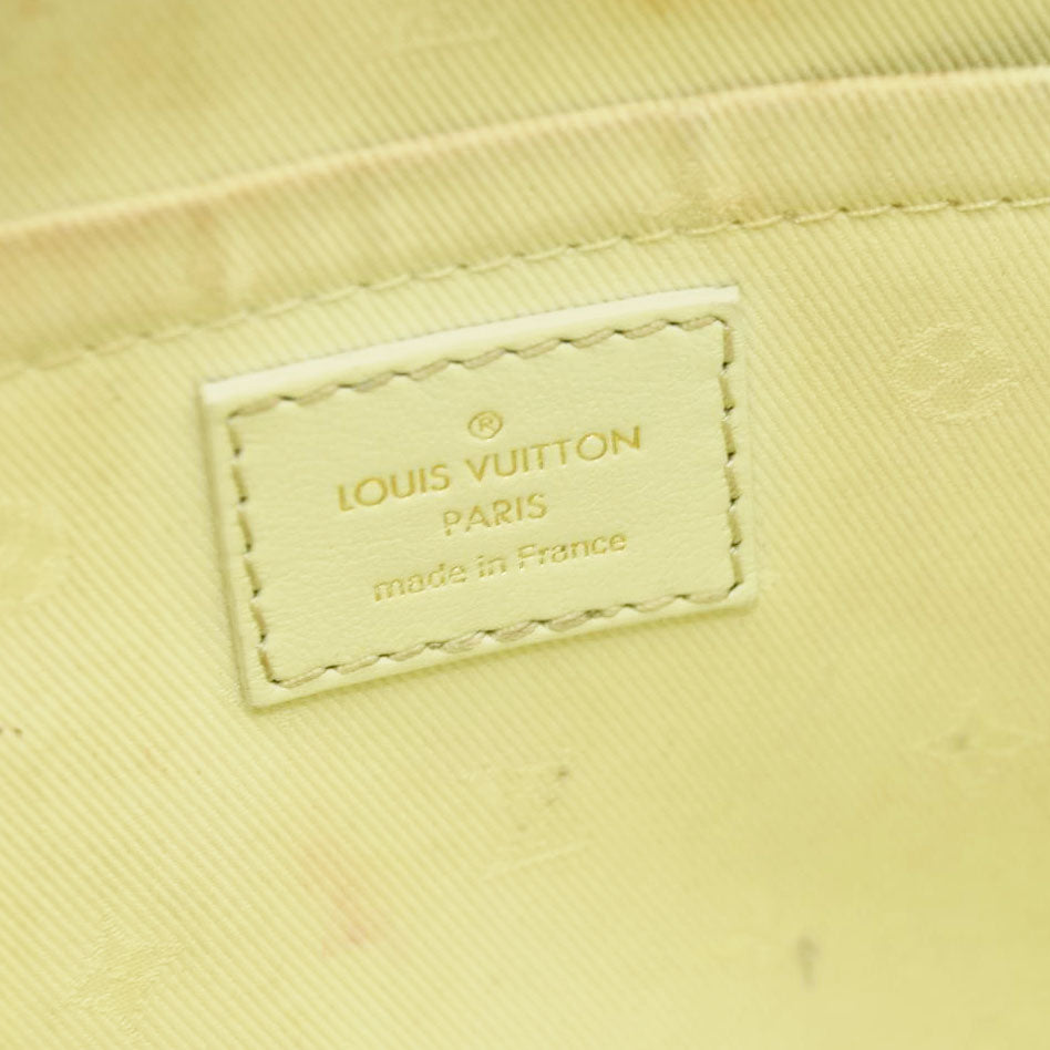 LOUIS VUITTON Calfskin Bubblegram Alma BB Light Green