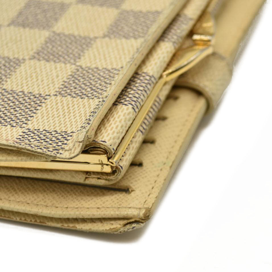 Louis Vuitton  Damier Azur French Purse Wallet MI1057