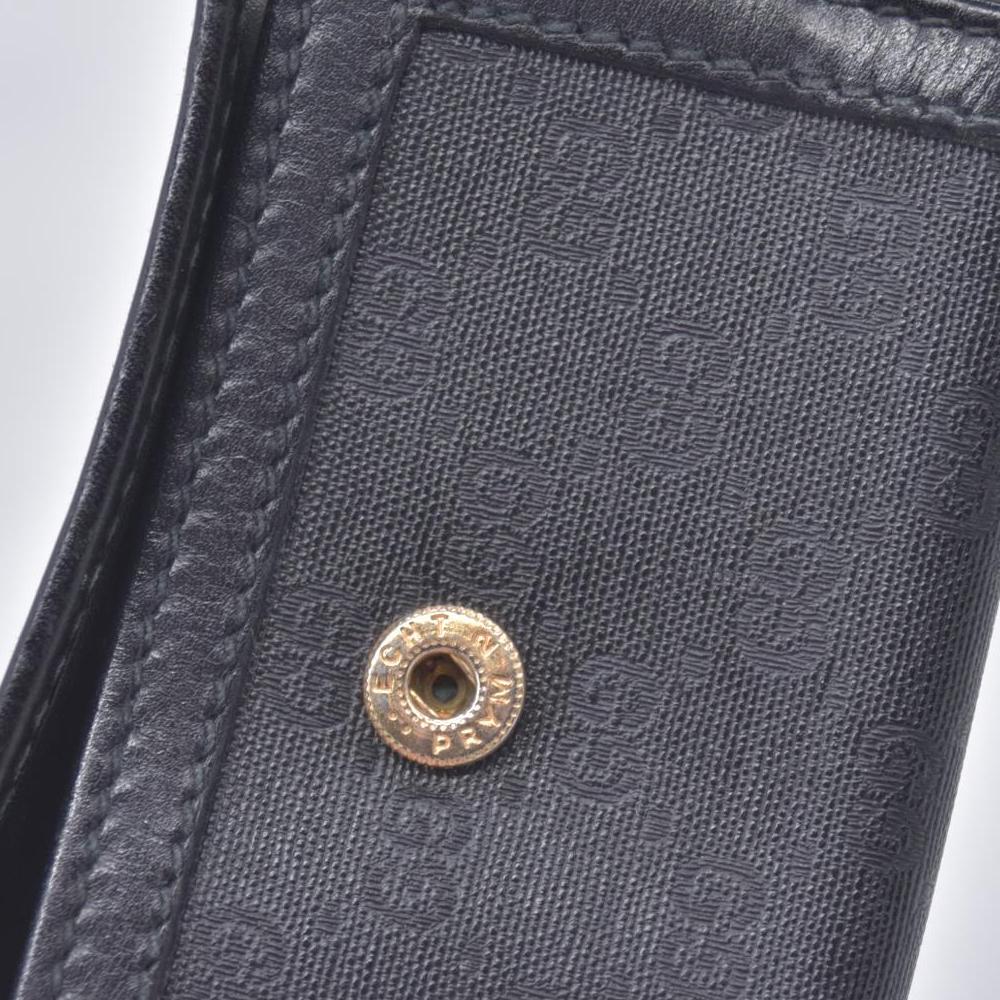 $380 GUCCI Microguccissima Canvas Interlocking GG 6-Key Case Black CONSIGNMENT 10021204