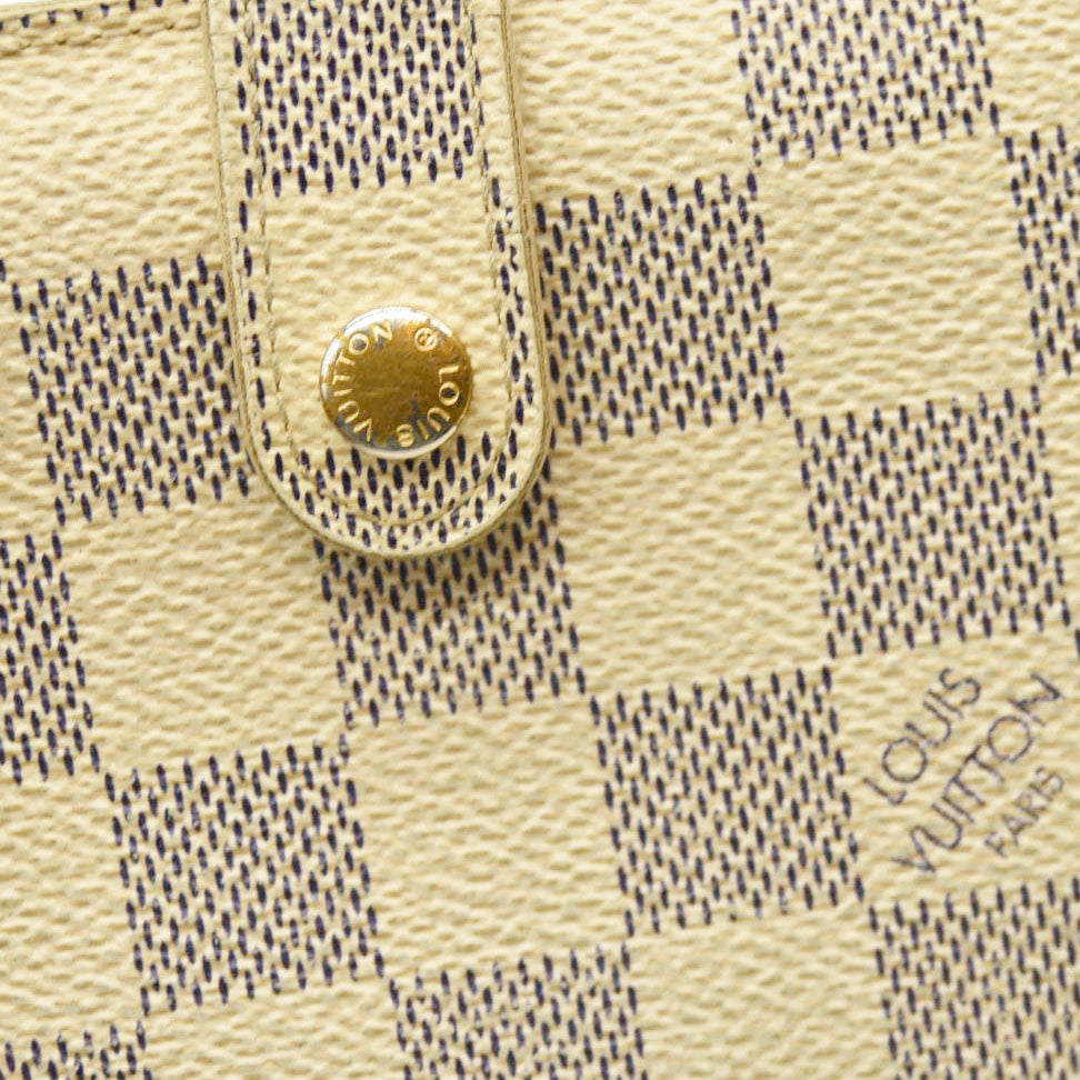 Louis Vuitton  Damier Azur French Purse Wallet MI1057