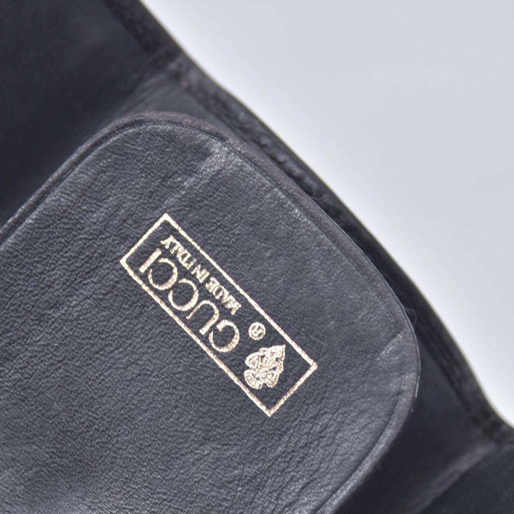 $380 GUCCI Microguccissima Canvas Interlocking GG 6-Key Case Black CONSIGNMENT 10021204