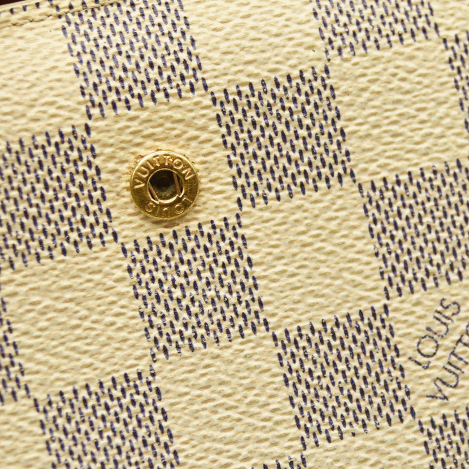Louis Vuitton  Damier Azur French Purse Wallet MI1057