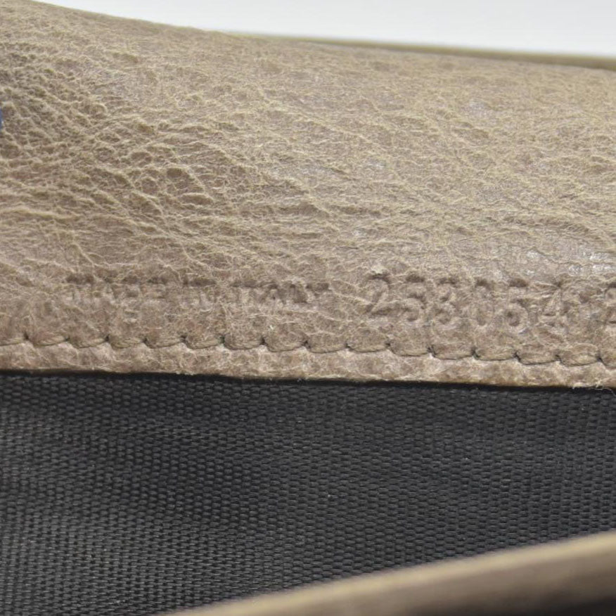 Balenciaga Agneau Classic Hardware Money Wallet Beige Nougatine CONSIGNMENT