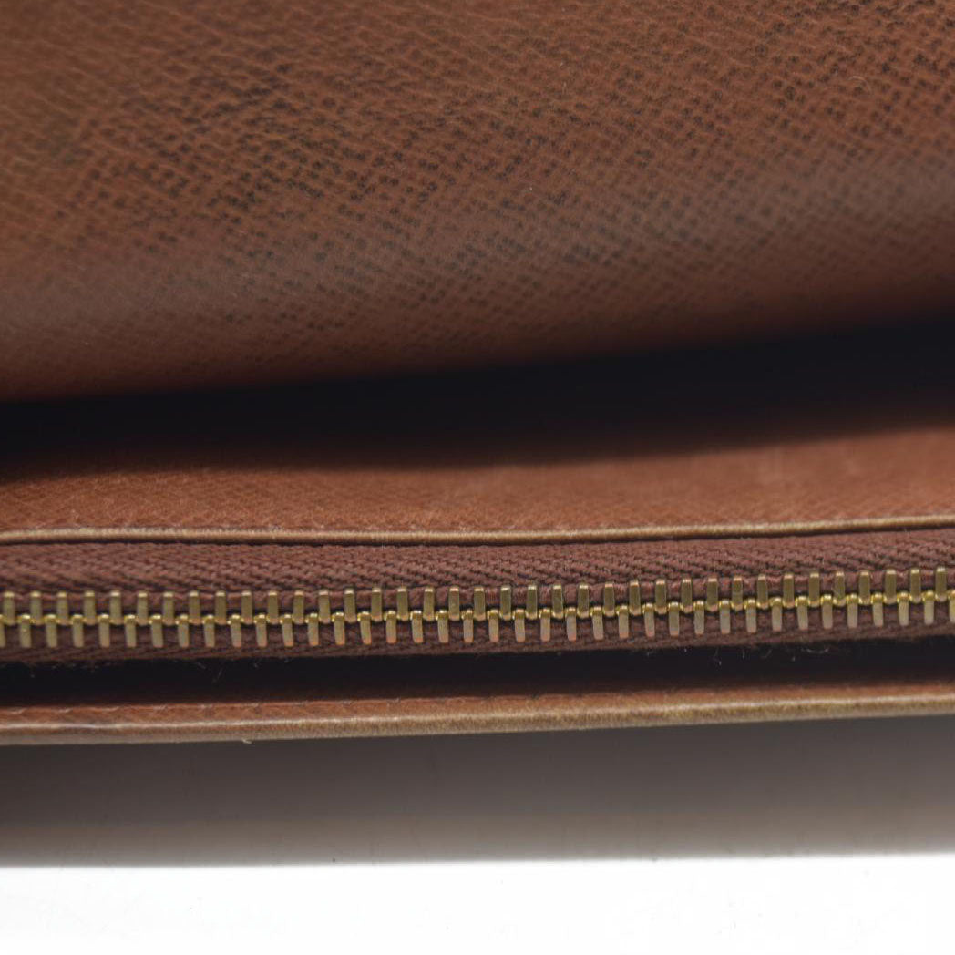 AUCTION $550 Louis Vuitton  Monogram Porte-Monnaie Tresor Wallet