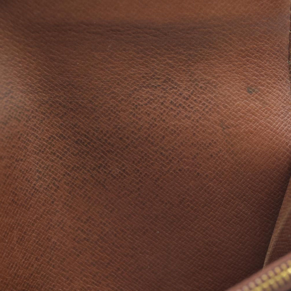 AUCTION $610 Louis Vuitton Monogram Porte Monnaie Zip Bifold Wallet Brown 8903AN