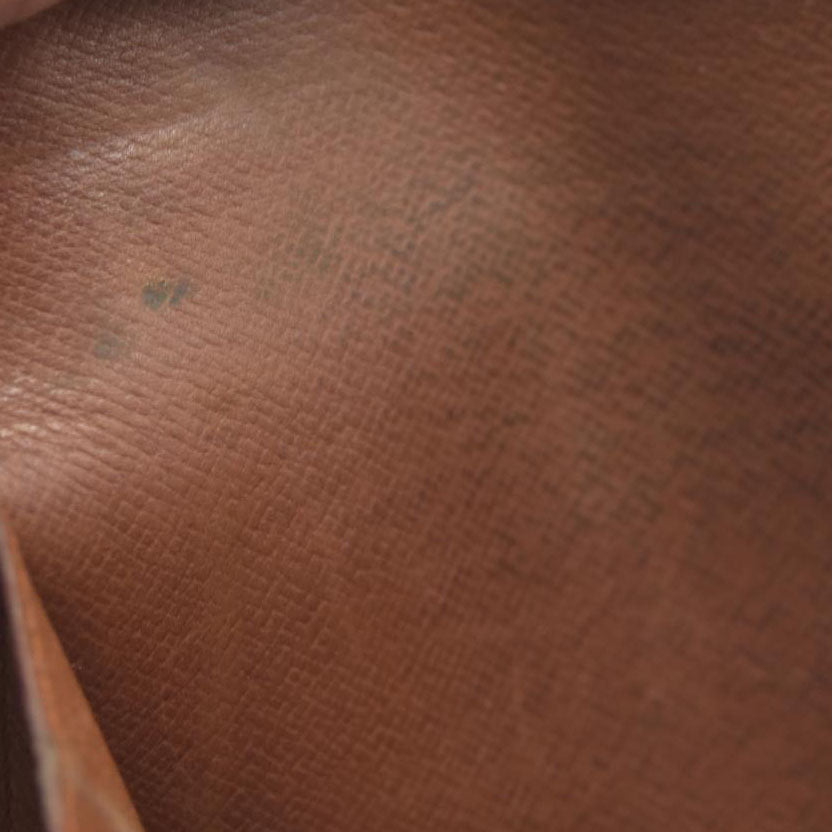 AUCTION $610 Louis Vuitton Monogram Porte Monnaie Zip Bifold Wallet Brown 8903AN