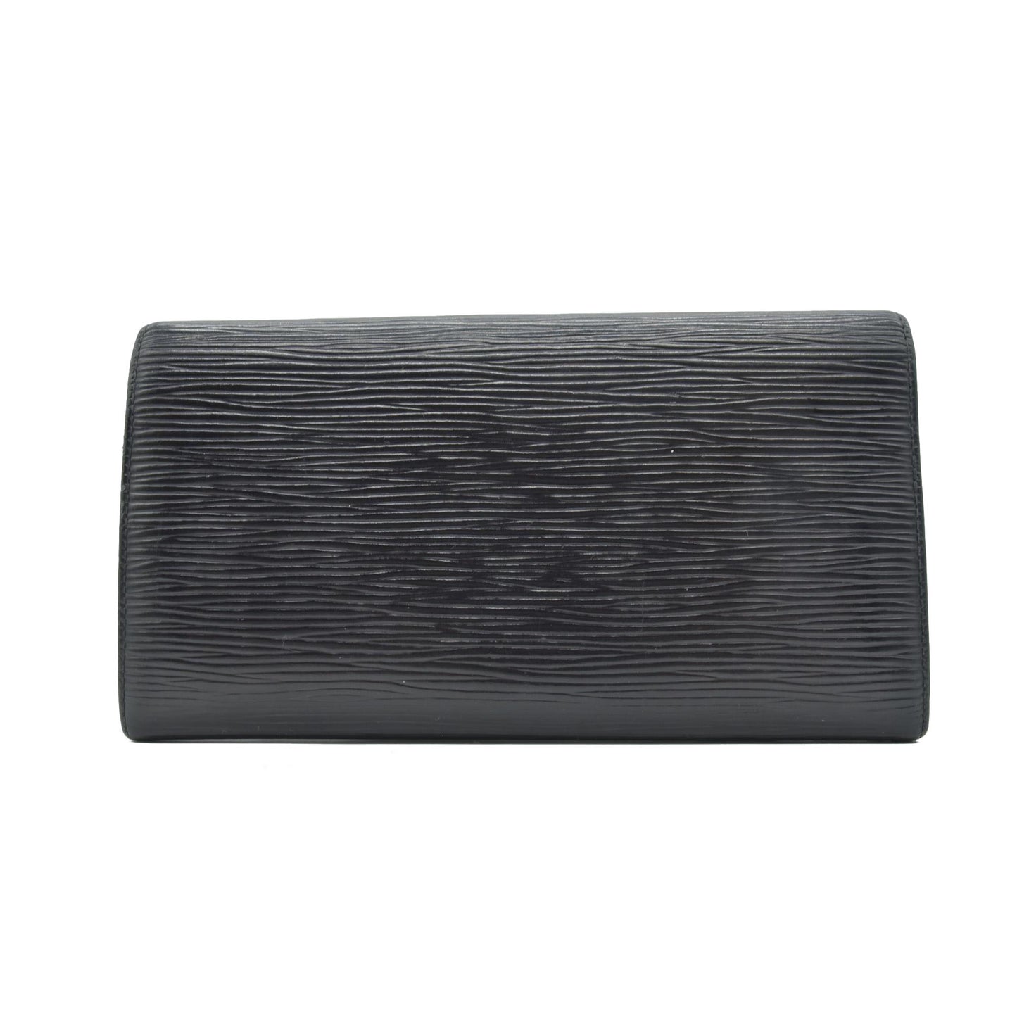 $805 Louis Vuitton Epi Sarah Wallet Black CONSIGNMENT